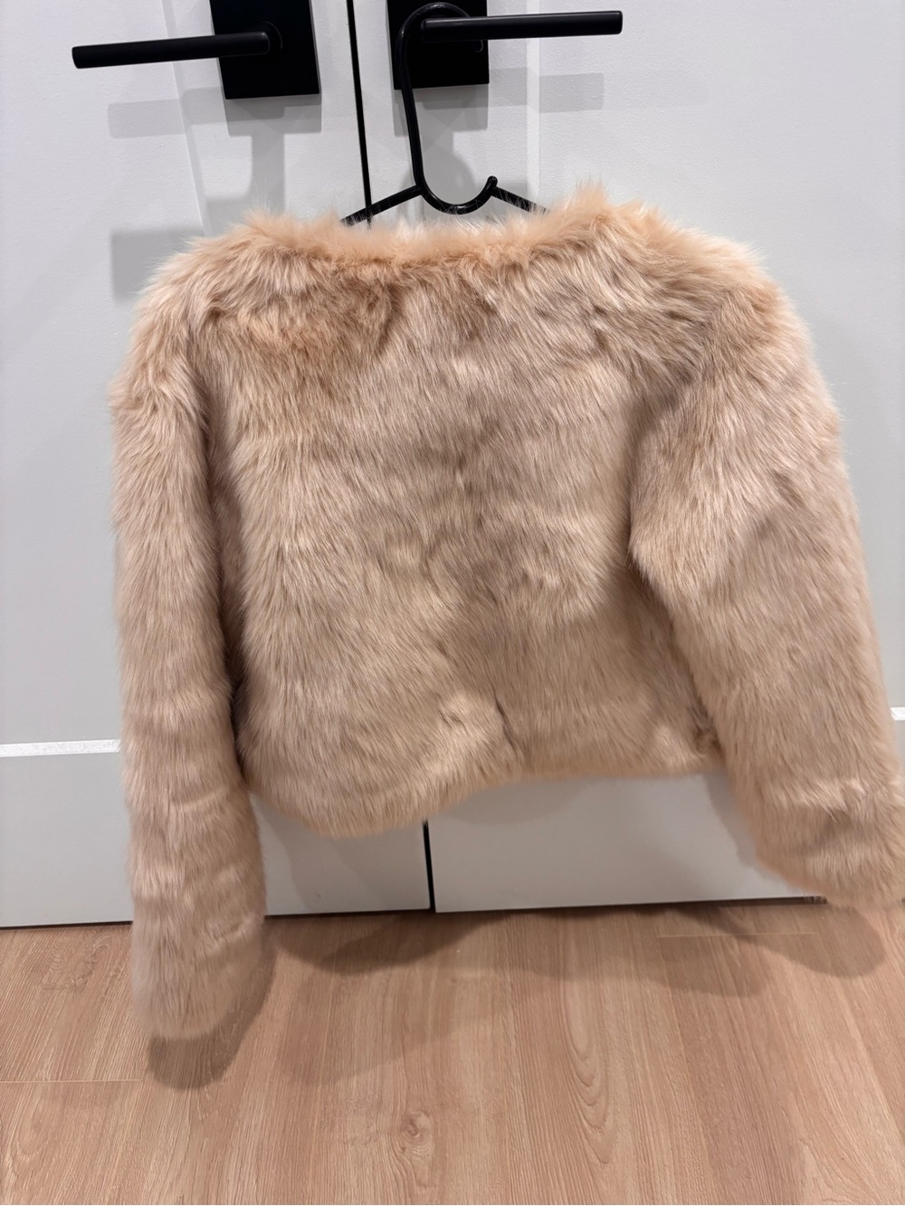 naked wardrobe Cream Faux Fur Teddy Jacket - Picture 2 of 2